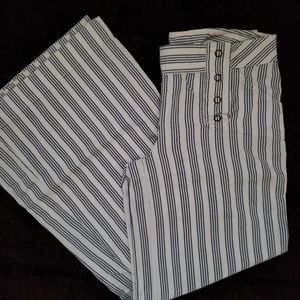 Victoria's Secret Catalog white/blue sailor  pants